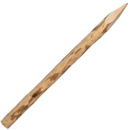 Drewniany słupek ogrodzeniowy, kołek leszczynowy 150 cm podpora do roślin ogrodowych, brązowy