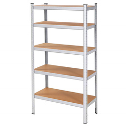 Regał metalowy z 5 półkami 180x90x30cm 875kg do garażu, piwnicy