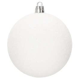 Bombki choinkowe 30 szt. biały 8cm zestaw choinkowy