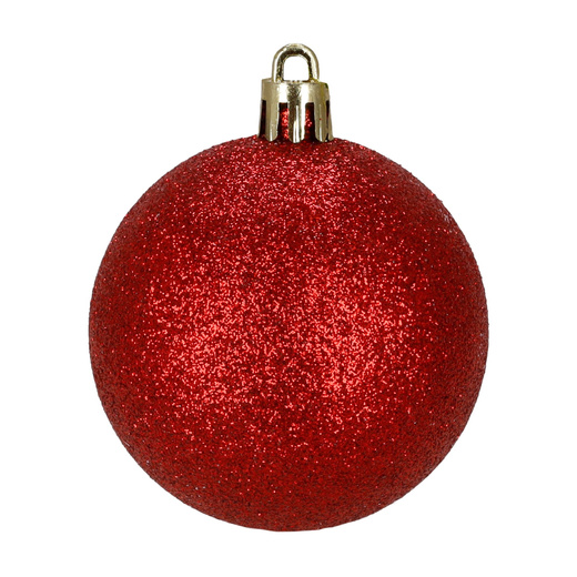 Bombki choinkowe 40 szt. ozdoby kule, lizaki, szyszki, laski cukrowe nietłukące, czerwone