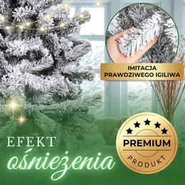 Choinka na pniu 160 cm sztuczna świerk śnieżony