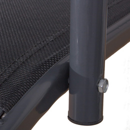 Huśtawka ogrodowa 3 osobowa fiona stalowa do 220 kg z regulowanym daszkiem i poduszkami