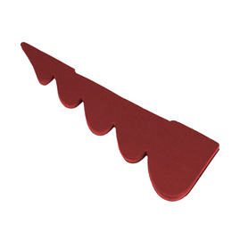 Papierowa choinka 30 cm ozdoba świąteczna dekoracja 3D z magnesem bordowa