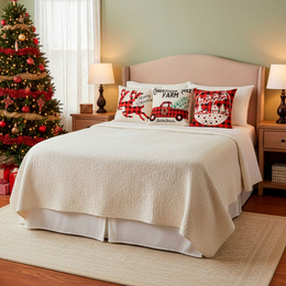 Poszewki świąteczne 40x40cm 4 szt. zestaw dekoracyjny na poduszki jaśki