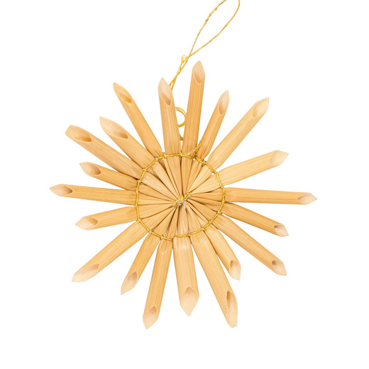 Ozdoby choinkowe, bombki słomiane 48 szt. naturalne dekoracje świąteczne, brązowe