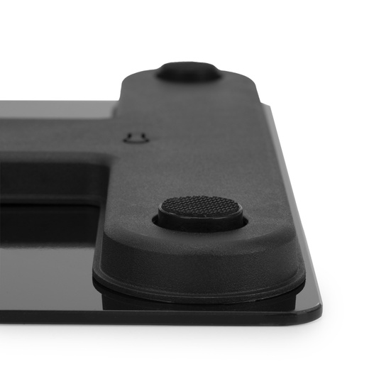 Waga łazienkowa, elektroniczna 180 kg szkło hartowane, LCD, z bluetooth, aplikacją czarna