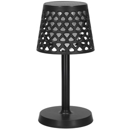 Lampa solarna LED ażurowa 5w1 zewnętrzna kinkiet z 3 trybami świecenia czarny