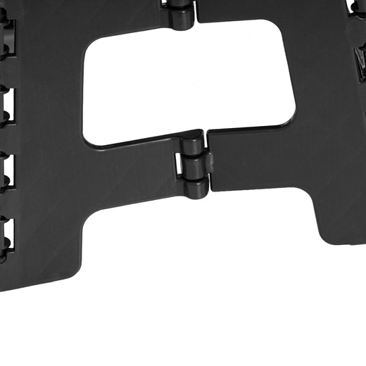 Stołek składany, schodek pomocniczy 150 kg podest antypoślizgowy, czarny