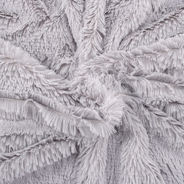 Narzuta na łóżko, pled 200x240 cm dwustronny koc na kanapę jasny szary