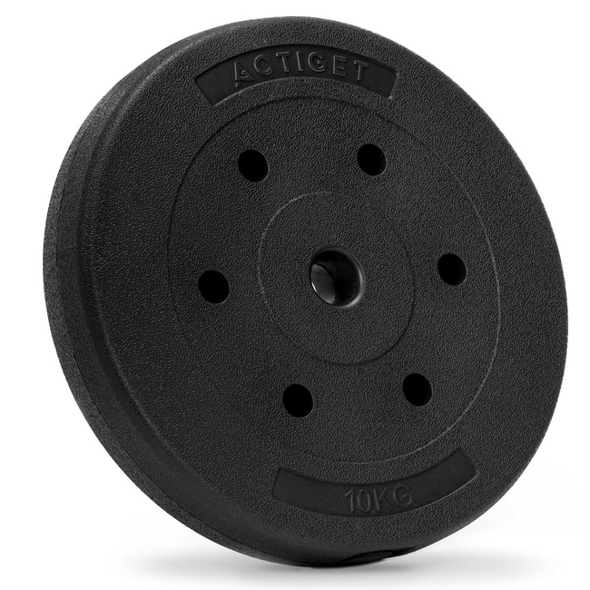 Obciążenie bitumiczne 10 kg talerz kompozytowy 29 mm krążek do sztangi hantli