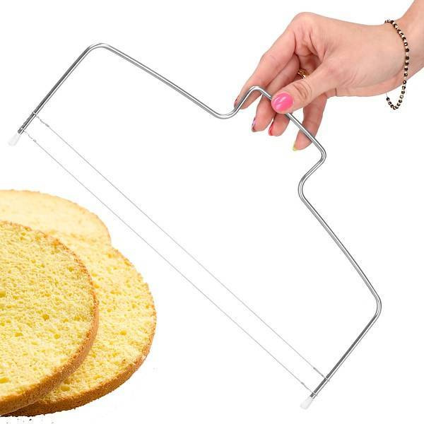 Duży nóż strunowy do cięcia biszkoptu, ciasta 32 cm
