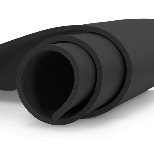 Mata do jogi, ćwiczeń fitness 183x61 cm antypoślizgowa, materac do stretchingu czarny