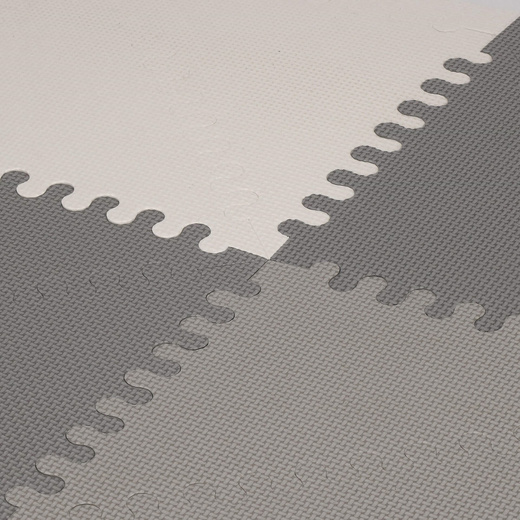 Mata piankowa trójkąty 186x186 cm szare puzzle dla dzieci, do ćwiczeń pianka EVA