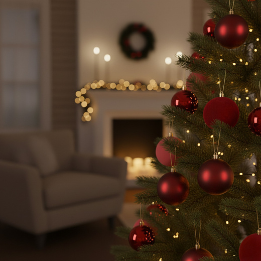 Bombki choinkowe 9 szt. zestaw dekoracji świątecznych 8,5 cm nietłukące, bordowe