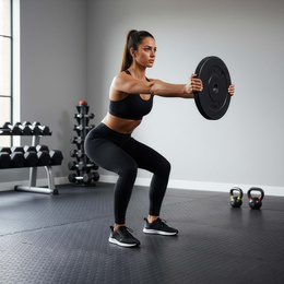 Obciążenie bitumiczne 5 kg 4 szt. talerze kompozytowe 31 mm krążki do sztangi hantli