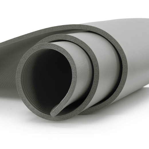 Mata do jogi, ćwiczeń fitness 183x61 cm antypoślizgowa, materac do stretchingu szary