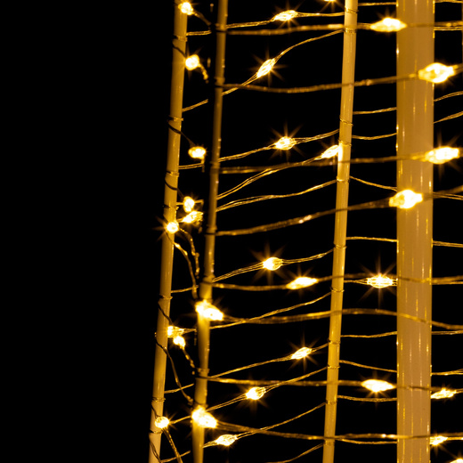 Choinka na zewnątrz 250 Led ciepły biały 100 cm dekoracja świąteczna IP44