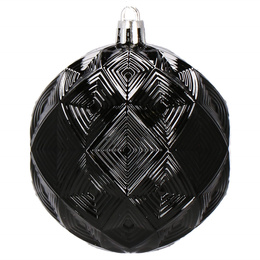 Bombki choinkowe 30 szt. czarny 8cm zestaw choinkowy