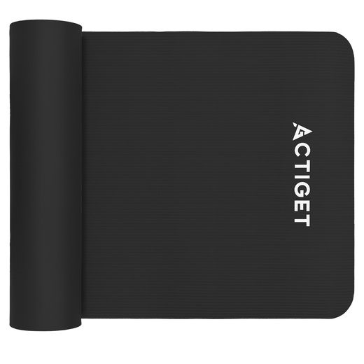 Mata do jogi, ćwiczeń fitness 183x61 cm antypoślizgowa, materac do stretchingu czarny