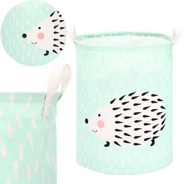 Kosz do przechowywania zabawek i ubrań pojemnik z uszami zielony