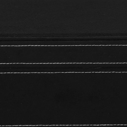 Szkatułka na biżuterię 26x26x9 cm czarny, welurowy organizer z przegródkami