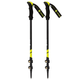 Kije trekkingowe z regulacją długości, składane kijki do chodzenia, nordic walking z trzema nakładkami