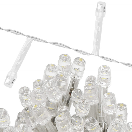 Kurtyna świetlna 200 led girlanda, lampki sople biały ciepły