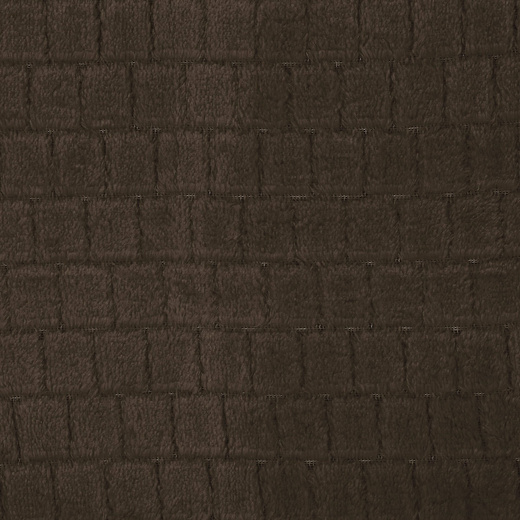 Narzuta na łóżko, pled 170x210cm tłoczony, dwustronny koc na kanapę brązowy