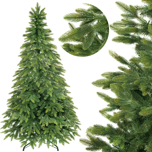 Choinka sztuczna premium 220 cm świerk naturalny
