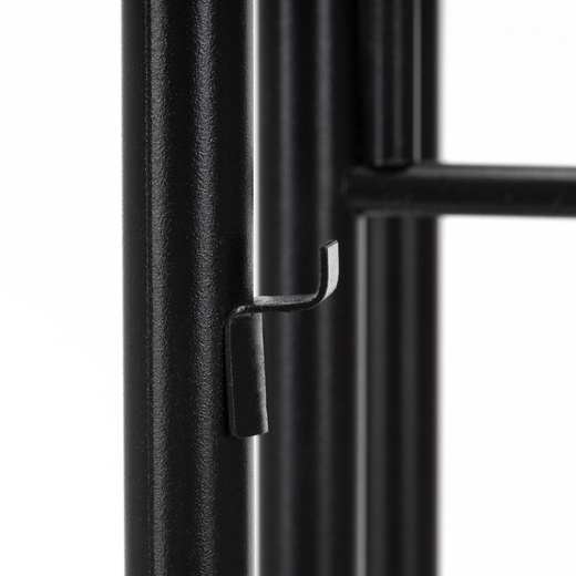 Kwietnik metalowy 6 półek stojak na rośliny 106 cm pionowy, czarny