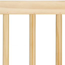 Bramka zabezpieczająca schody 75-89 cm bramka rozporowa brązowo-czarna