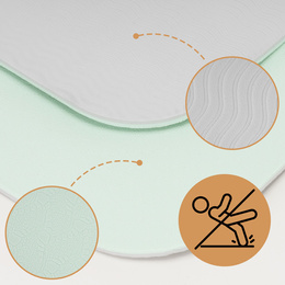 Mata do jogi, ćwiczeń fitness 183x61 cm antypoślizgowa, materac do stretchingu, miętowy