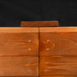 Skrzynia na warzywa drewniana 140x84x26,5 cm wysoki warzywniak zielnik impregnowany