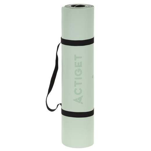 Mata do jogi, ćwiczeń fitness 183x61 cm antypoślizgowa, materac do stretchingu miętowy