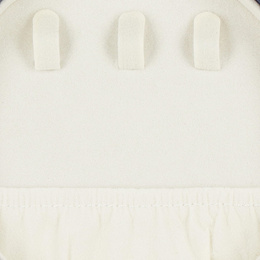 Szkatułka na biżuterię okrągła 11x5 cm granatowy organizer z przegródkami ekoskóra
