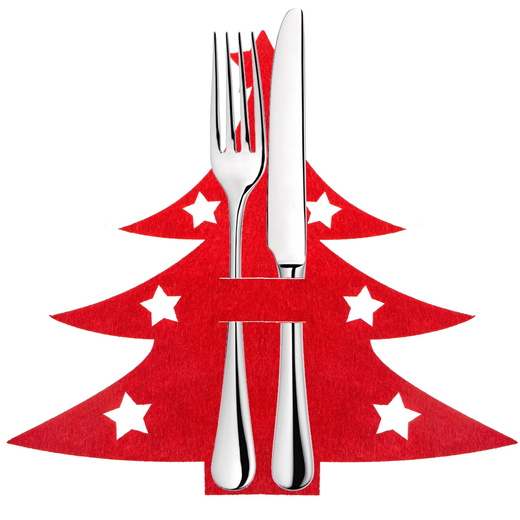 Kieszonka na sztućce 12szt. świąteczne etui, choinka ozdoba świąteczna