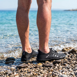 Buty do wody męskie rozm. 44 szybkoschnące buty na plażę, do pływania czarne