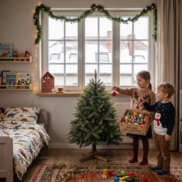 Choinka sztuczna 120 cm Premium Royal Trees świerk kaukaski jak żywy z drewnianym stojakiem