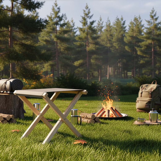 Krzesło składane turystyczne, wędkarkie, stołek na biwak, kemping, jasnoszary