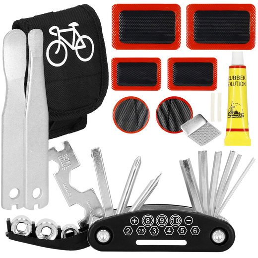 Zestaw do naprawy opon rowerowych 14 szt. zestaw naprawczy multitool