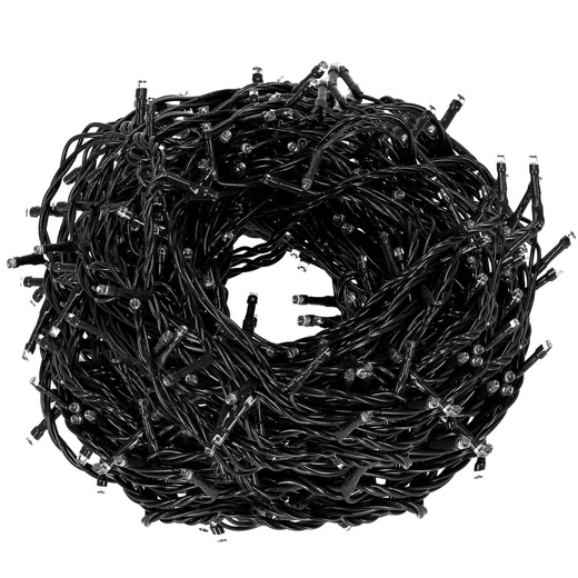 Lampki choinkowe 500 led biały zimny + niebieski flash 31,5 m oświetlenie świąteczne IP44