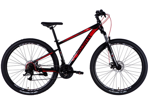 Rower górski DISCOVERY TREK DD FR 29", rama 16" uniwersalny czarno-czerwony