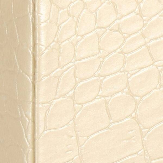 Szkatułka na biżuterię ekoskóra 17,5x14x12,5 cm ecru organizer z przegródkami