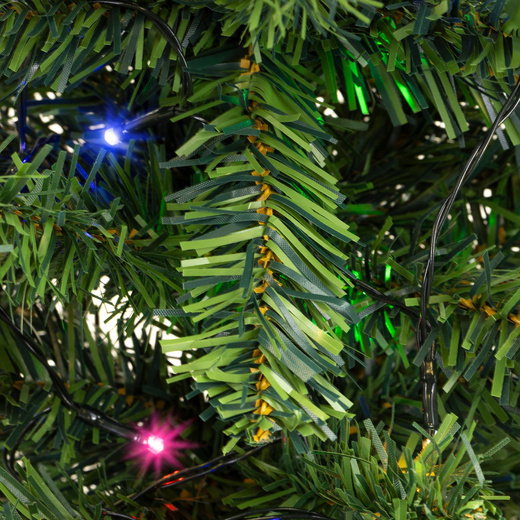 Choinka sztuczna 90 cm z oświetleniem lampki choinkowe 50 LED multikolor, na stolik, biurko