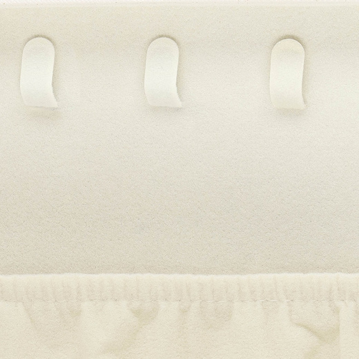 Szkatułka na biżuterię ekoskóra 16x11x5 cm kremowy z brokatem organizer z przegródkami
