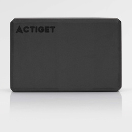 Kostka do jogi piankowa EVA 23x15x7,5 cm klocek blok do ćwiczeń pilates stretching czarny