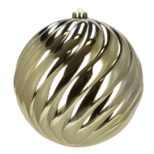 Bombki choinkowe 3 szt. duże ozdoby świąteczne 20,5 cm brokat złote