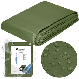 Plandeka 4x6m 120g/m2 gruba płachta ochronna zielona