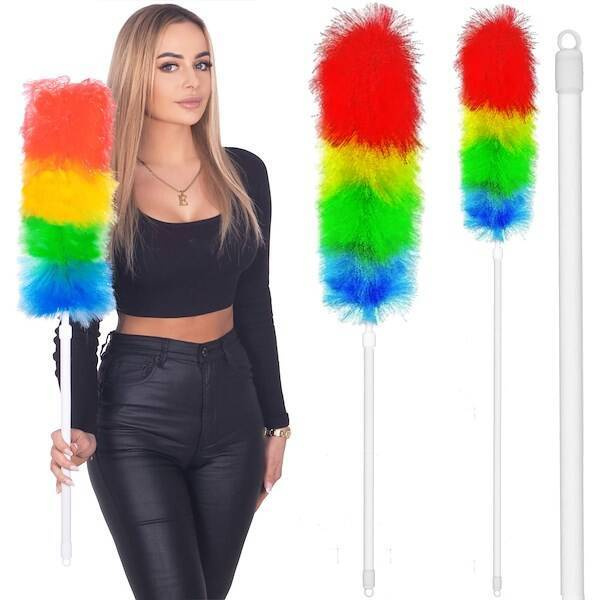 Miotełka do kurzu teleskopowa szczotka do pajęczyn 79-106,5 cm kolorowa