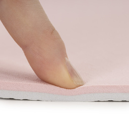 Mata do jogi, ćwiczeń fitness 183x61 cm antypoślizgowa, materac do stretchingu, jasny róż